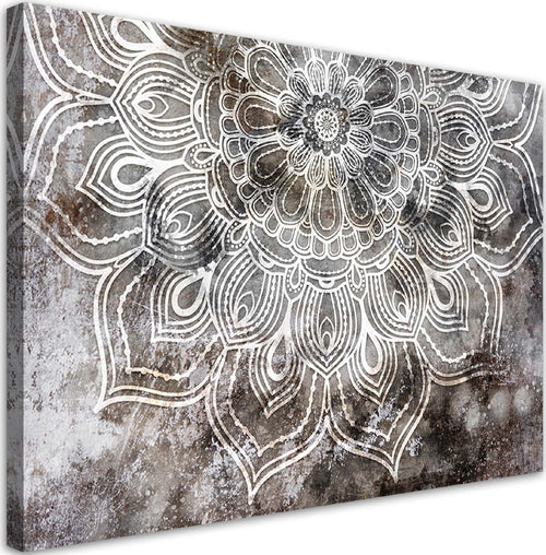 Quadro-su-tela,-Mandala-astratta