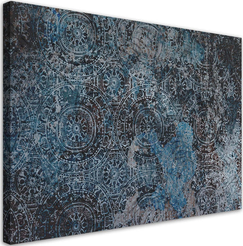 Quadro-su-tela,-Mandala-orientale-vintage