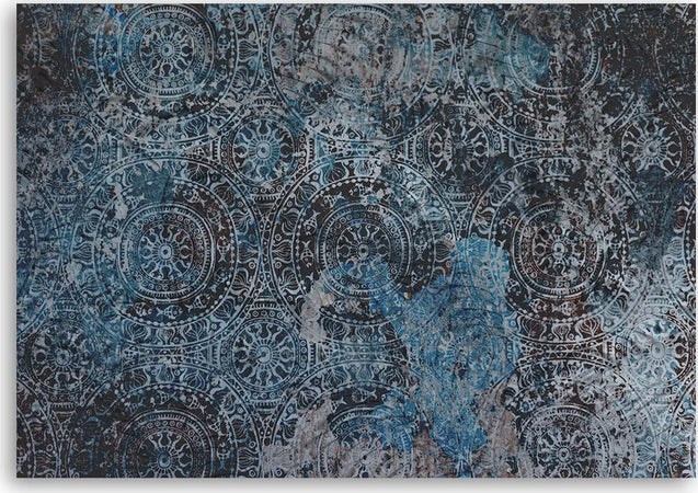 Quadro-su-tela,-Mandala-orientale-vintage