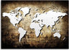 Quadro-su-tela,-Mappa-del-Vecchio-Mondo-Vintage