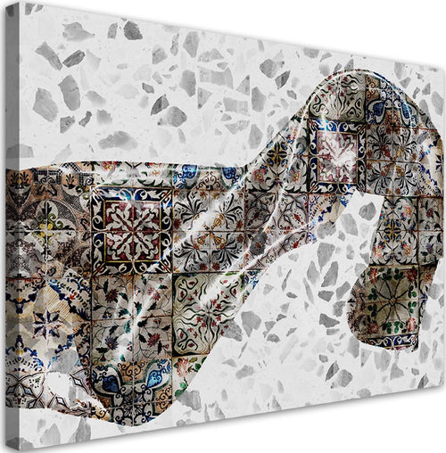 Quadro-su-tela,-Materiale-satinato