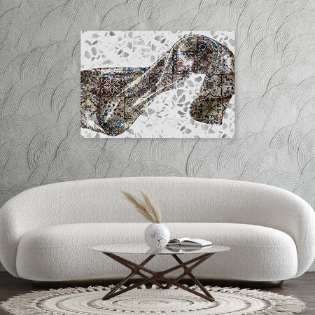 Quadro-su-tela,-Materiale-satinato