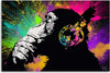 Quadro-su-tela,-Monkey-colorata-di-Banksy