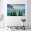 Quadro-su-tela,-Montagne-Lake-Natura