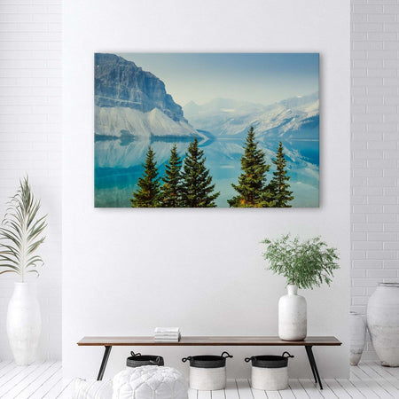 Quadro-su-tela,-Montagne-Lake-Natura