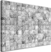 Quadro-su-tela,-Mosaico-orientale-su-piastrelle-grigie
