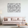 Quadro-su-tela,-Mosaico-orientale-su-piastrelle-grigie