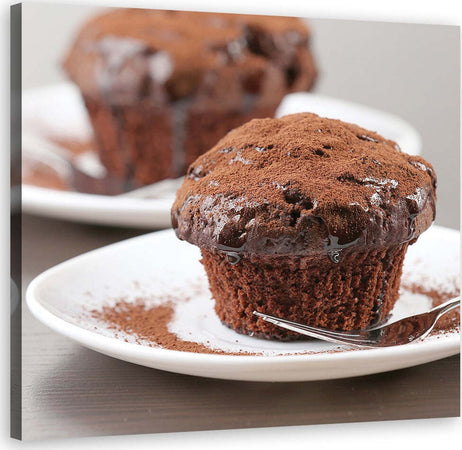 Quadro-su-tela,-muffin-al-cioccolato