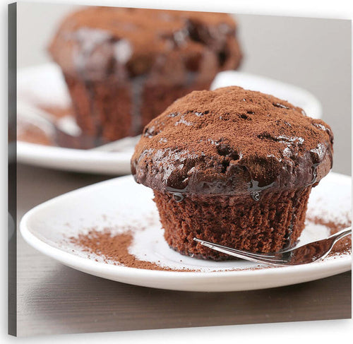 Quadro-su-tela,-muffin-al-cioccolato