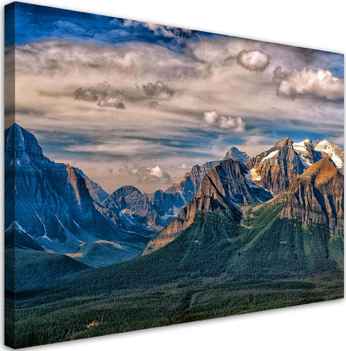 Quadro-su-tela,-Natura-del-paesaggio-di-montagna