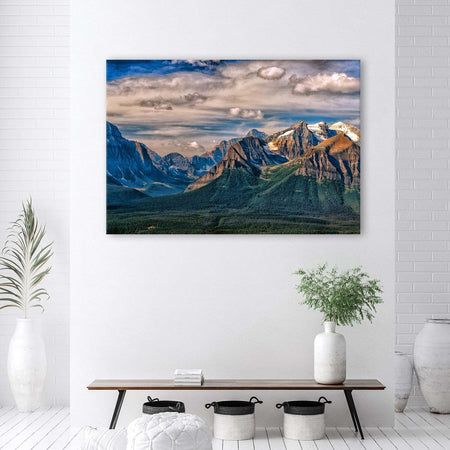 Quadro-su-tela,-Natura-del-paesaggio-di-montagna