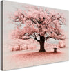 Quadro-su-tela,-Natura-di-astrazione-dell'albero-rosa