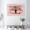 Quadro-su-tela,-Natura-di-astrazione-dell'albero-rosa