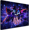 Quadro-su-tela,-Neon-con-il-gioco-dell'iscrizione