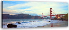Quadro-su-tela,-New-York-Golden-Gate