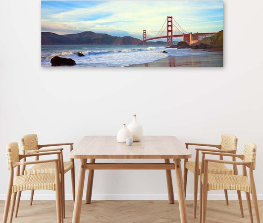 Quadro-su-tela,-New-York-Golden-Gate