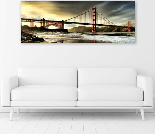 Quadro-su-tela,-New-York-Ponte-di-Brooklyn
