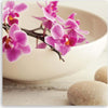 Quadro-su-tela,-Orchidee-rosa-nel-piatto