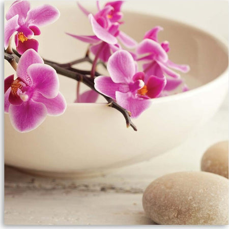 Quadro-su-tela,-Orchidee-rosa-zen