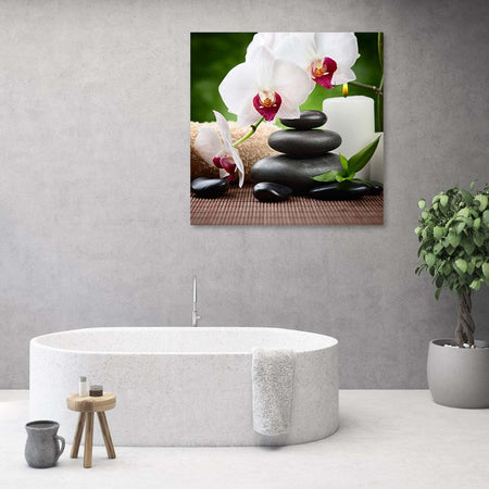 Quadro-su-tela,-Orchidee-zen
