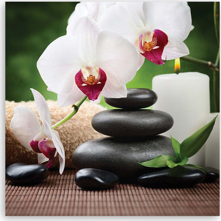 Quadro-su-tela,-Orchidee-zen