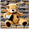 Quadro-su-tela,-Orsacchiotto-con-un-cuore