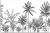 Quadro-su-tela,-Palme-in-bianco-e-nero