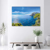 Quadro-su-tela,-Panorama-delle-navi-marine-dell'isola