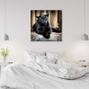 Quadro-su-tela,-Pantera-nera