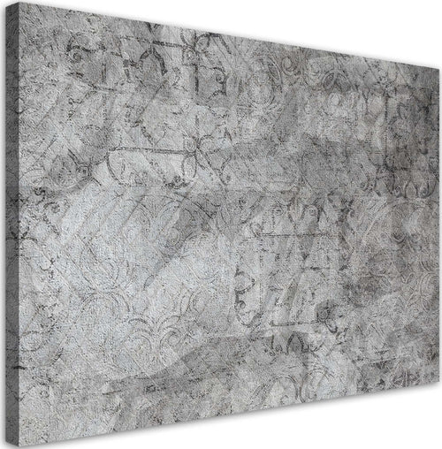 Quadro-su-tela,-Pattern-grigio-su-un-muro-di-cemento