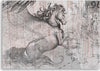 Quadro-su-tela,-Pegas-Horse-Abstraction