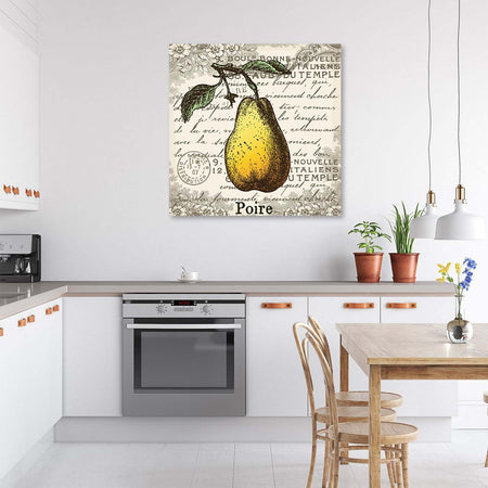 Quadro-su-tela,-Pera-vintage