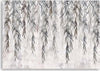 Quadro-su-tela,-Piante-tropicali-in-grigio-su-cemento