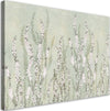 Quadro-su-tela,-Piccoli-fiori-sullo-sfondo-del-muro