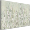 Quadro-su-tela,-Piccoli-fiori-sullo-sfondo-del-muro