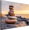 Quadro-su-tela,-Pietre-sulla-spiaggia-Zen