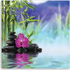 Quadro-su-tela,-Pietre-sull'acqua-zen