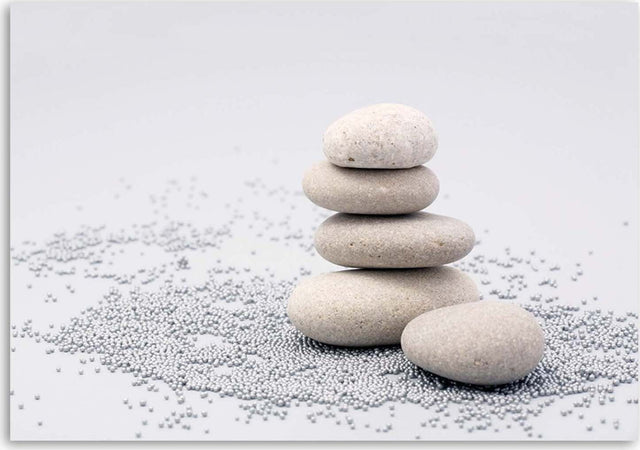 Quadro-su-tela,-Pietre-Zen-Beige