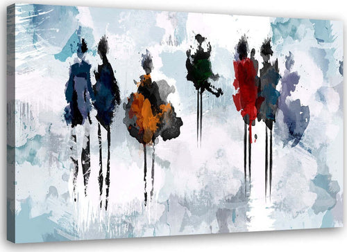Quadro-su-tela,-Pittura-astratta-delle-donne