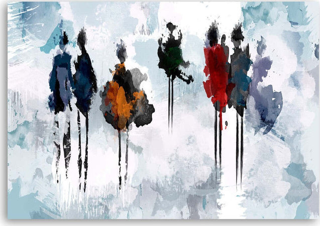 Quadro-su-tela,-Pittura-astratta-delle-donne