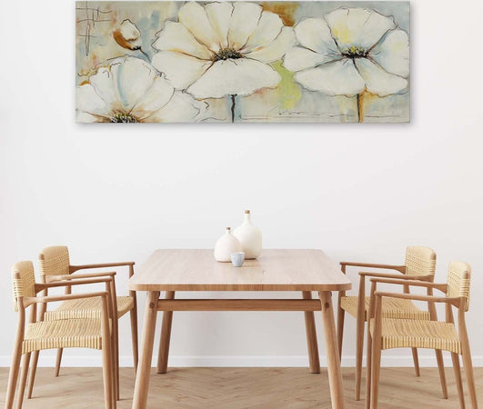 Quadro-su-tela,-Pittura-fiori-pastello