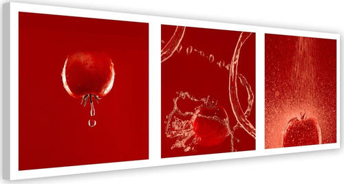 Quadro-su-tela,-Pomodori-rossi-in-acqua