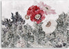 Quadro-su-tela,-Poppie-rosse-dipinte-in-giardino