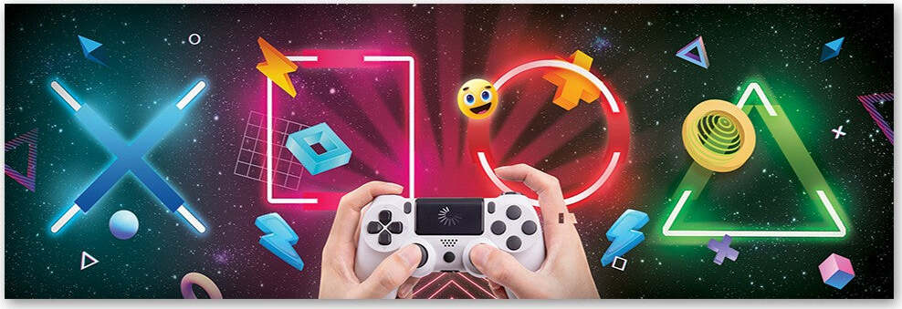Quadro-su-tela,-Pulsanti-e-controller-di-gioco