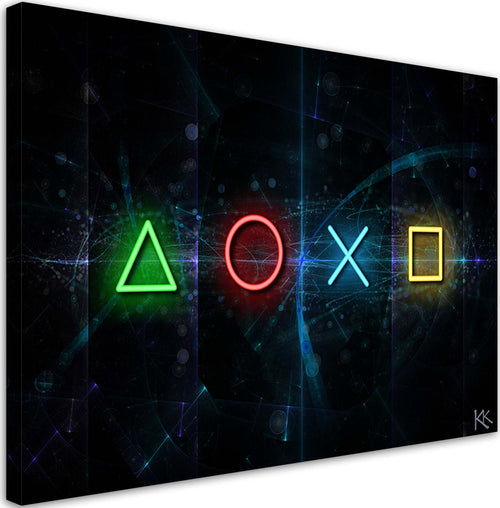 Quadro-su-tela,-Pulsanti-per-il-controller
