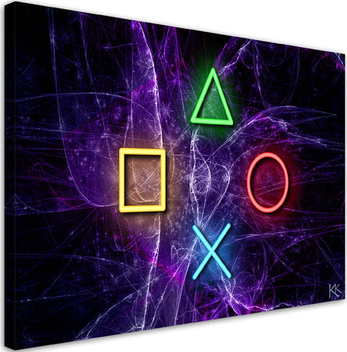 Quadro-su-tela,-Pulsanti-per-il-controller