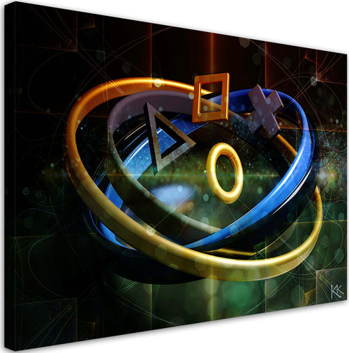 Quadro-su-tela,-Pulsanti-per-il-controller