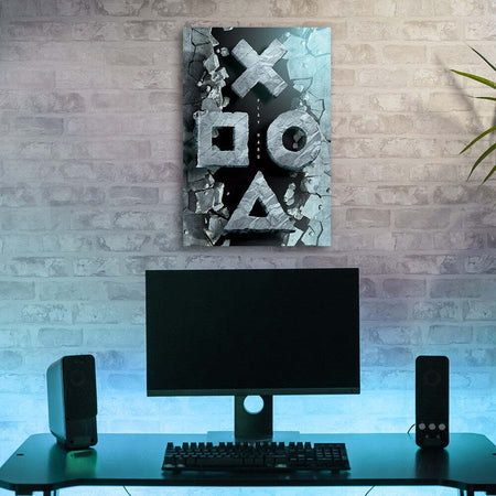Quadro-su-tela,-Pulsanti-per-il-controller