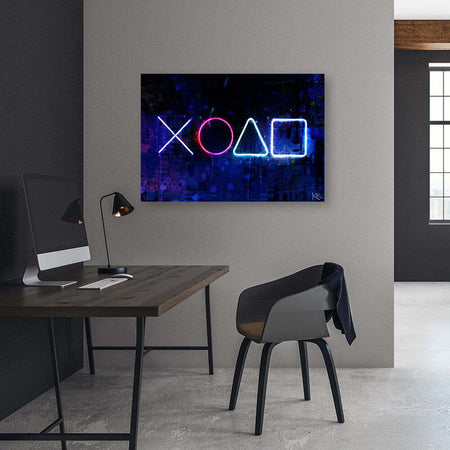 Quadro-su-tela,-Pulsanti-per-il-controller