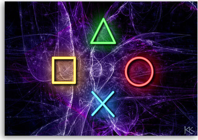 Quadro-su-tela,-Pulsanti-per-il-controller